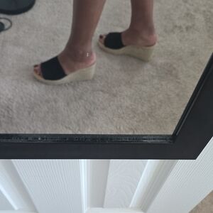 Dolce Vita Black Espadrille Wedge Sandals